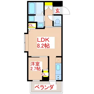 Air/Next【3階】の間取り