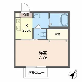 シャーメゾン土橋【1階】の間取り