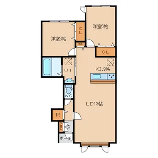 オーベル11条 A【1階】の間取り