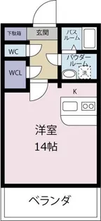 1Rの間取り画像