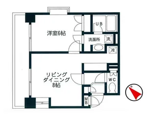 東京都新宿区西新宿8【マンション】の間取り