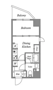QUALITAS門前仲町 クオリタス門前仲町【5階】の間取り