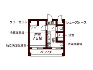ラビグレイス甲子園【4階】の間取り