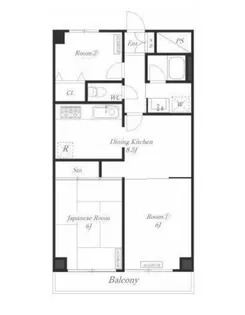 神奈川県横浜市南区通町3【マンション】の間取り