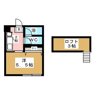 畳屋丁ハイツ【1階】の間取り