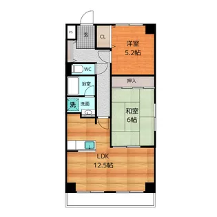 メルベーユ川畔【3階】の間取り