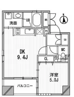 東京都港区芝5【マンション】の間取り