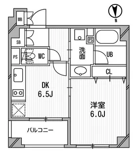 東京都港区芝5【マンション】の間取り