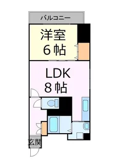 フォレスト円山【8階】の間取り