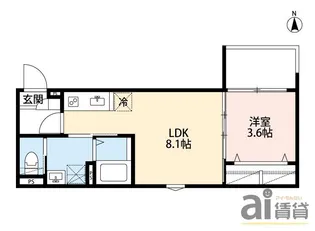 埼玉県所沢市小手指町4【アパート】の間取り