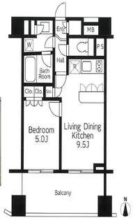 プライア渋谷【7階】の間取り