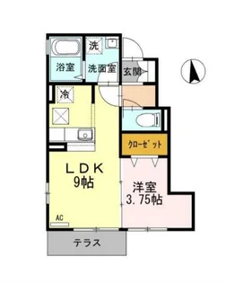 Plemier西大井【1階】の間取り
