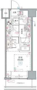 クレヴィスタ横浜関内II【2階】の間取り