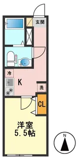 東京都江戸川区東小岩4【アパート】の間取り
