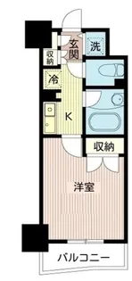 東京都中央区築地6【マンション】の間取り