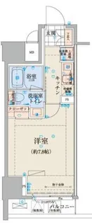 リヴシティ日本橋ネクステシア【6階】の間取り