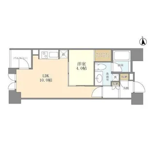 東京都港区新橋6【マンション】の間取り