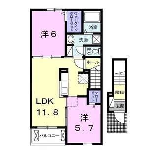 ファイン ヴィラ III B【2階】の間取り