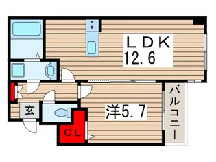 Arietta美浜【3階】の間取り