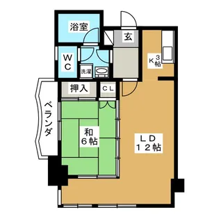 錦ハーモニービル【6階】の間取り