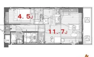 リフィオ三軒茶屋【1階】の間取り