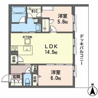 シャーメゾンネクサス【2階】の間取り