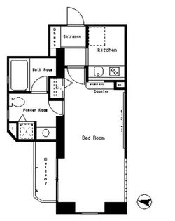 パークアクシス西麻布ステージ【4階】の間取り