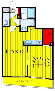 プレール・ドゥーク上中里【4階】の間取り