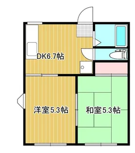 ハウスカリヨン【1階】の間取り