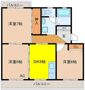 felice garden広見【3階】の間取り