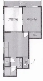 渡辺ハイツ【2階】の間取り