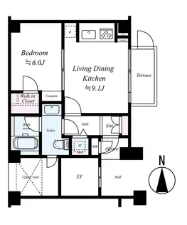 ミオカステーロ世田谷赤堤【1階】の間取り