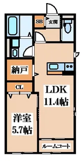 アドバンスグナーデ【2階】の間取り