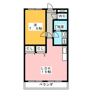 メゾン白木【2階】の間取り