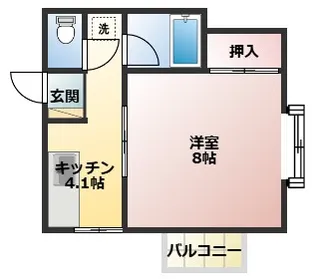 メリーハウス笹口【2階】の間取り