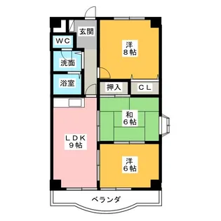 ピュアストリームミユキ【6階】の間取り