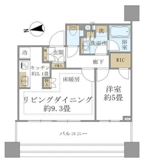 白金ザ スカイ東棟【12階】の間取り