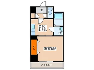 ジュマ旭ヶ丘【9階】の間取り