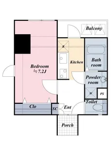 モーニングサイド銀座【3階】の間取り