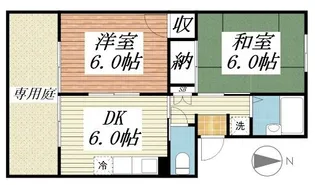 プレジール直川【1階】の間取り