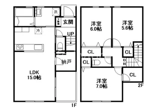 Lino住吉【1階】の間取り