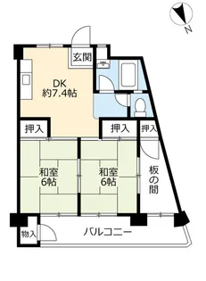 UR藤ヶ丘【4階】の間取り