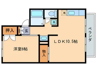 アーバン・ナカザワA棟【2階】の間取り