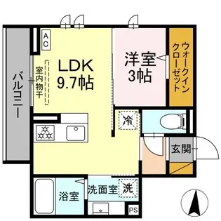 メゾングレイス【3階】の間取り