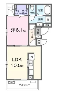 メゾン アイティ クイーン【3階】の間取り