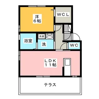 オークフォレスト C棟【1階】の間取り