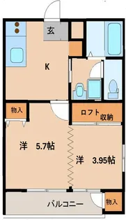 サバトハイムフリージア【1階】の間取り