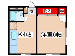 ラ メ-ゾン デ フル-ル【3階】の間取り