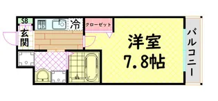 LIVIAZ NAMBA SOL【8階】の間取り