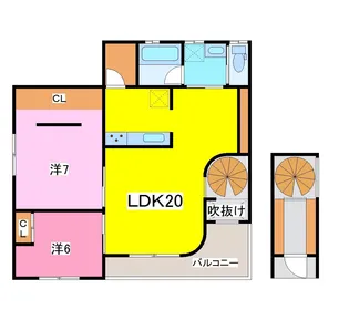Ajiuの杜 ホシゾラ2F【2階】の間取り
